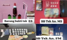 Lima Tersangka Diamankan, Polres Batu Bara Bongkar Empat Kasus Narkoba