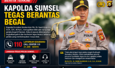 Polda Sumsel Sikat Habis Pelaku Begal