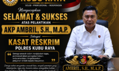 Ketua DPC LIN Kubu Raya Nurjali, S.Pd.I Ucapkan Selamat atas Pelantikan AKP Ambril sebagai Kasat Reskrim Polres Kubu Raya
