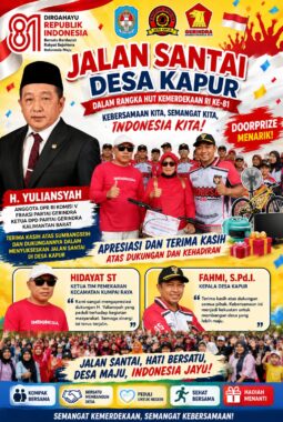 Kades dan Tim Pemekaran Apresiasi Dukungan H. Yuliansyah Sukseskan Jalan Santai di Desa Kapur