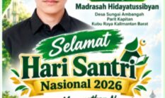 Ketua Yayasan Madrasah Hidayatussibyan Sampaikan Ucapan Selamat Hari Santri Nasional 2026